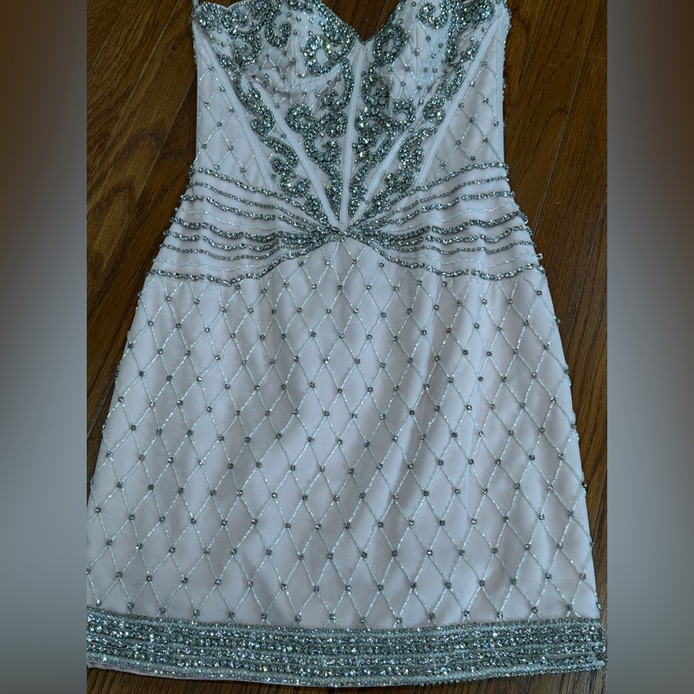 Sherri Hill Strapless Rhinestone Dress
